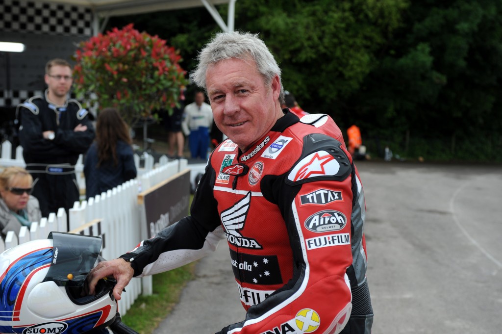 Wayne Gardner (above) will be one of three former two-wheel World Champions at the Regent Street Motor Show