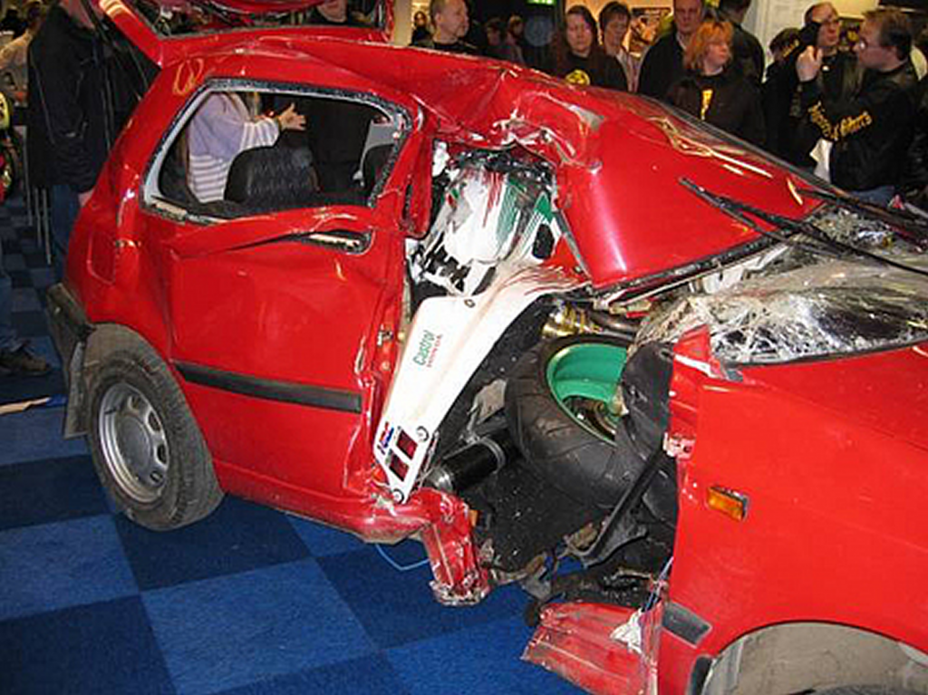 Honda Fireblade Crash